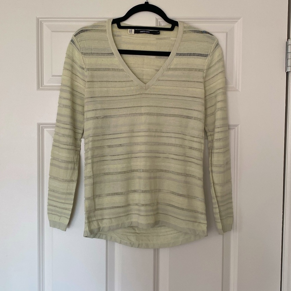 Kimberly Ovitz pale green sweater